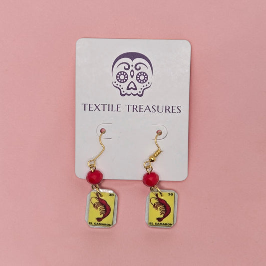El Camarón Lotería Earrings